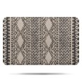 thumbnail image 1 of Boho Black and White Ethnic Pattern Bathroom Rugs Mat,Non Slip Microfiber Bathroom Rug,Rubber Backing,Soft Bathroom Mats for Bathroom Floor,Tub and Shower,17x27in(43x68cm), 1 of 5