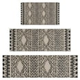 thumbnail image 1 of Boho Black and White Ethnic Pattern Kitchen Rugs Sets Of 3,Kitchen Runner Rugs Non Skid Washable,Decorative Kitchen Floor Mats for Kitchen,Sink,Laundry,17"x30"+ 17"x47" + 17"x59", 1 of 6