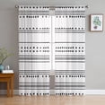 thumbnail image 1 of Boho Black White Modern Stripes Sheer Curtains 63 Inch Length 2 Panels Set for Living Room/Bedroom, Farmhouse Abstract Art Curtain Sheers Drapes Rod Pocket Curtains Window Treatment Set 52''x63''x2, 1 of 7