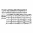 thumbnail image 1 of Boho Black White Modern Stripes Valances for Windows, Farmhouse Abstract Art Light Filtering Kitchen Curtains, Rod Pocket Window Valance Curtains for Living Room Bedroom, 42" W x 12" L, 2 Panels, 1 of 9