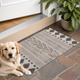 thumbnail image 1 of Boho Black and White Tribal Ethnic Pattern Door Rugs,Washable Non Slip Door Mats Indoor,Decorative Door Mats,Entry Mat Indoor for Entrance,Bedroom,Kitchen,Bathroom,16"x24", 1 of 6