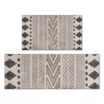 thumbnail image 1 of Boho Black and White Tribal Ethnic Pattern Kitchen Rugs Sets Of 2,Anti Fatigue Kitchen Mat Rugs Non Slip Washable,Decorative Kitchen Floor Mats for Kitchen,Sink,Laundry,17"x30"+17"x47", 1 of 7