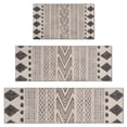 thumbnail image 1 of Boho Black and White Tribal Ethnic Pattern Kitchen Rugs Sets Of 3,Kitchen Runner Rugs Non Skid Washable,Decorative Kitchen Floor Mats for Kitchen,Sink,Laundry,17"x30"+ 17"x47" + 17"x59", 1 of 6