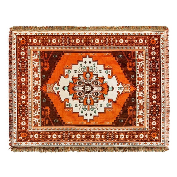 Boho Blanket, Cotton Knitted Tassel Throw Blankets, Southwest Decor Soft Reversible Bed Throws for Sofa Couch Outdoor