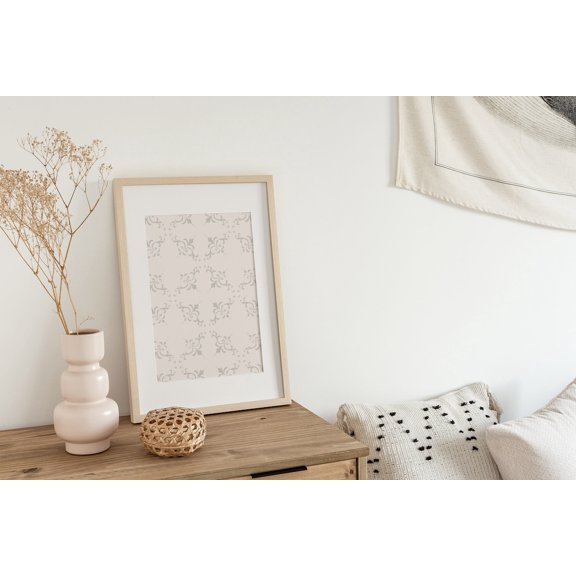 Boho Block Print Artwork Modern Bohemian Pattern Art Print