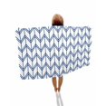 thumbnail image 1 of Boho Blue Beach Towels Oversized Super Absorbent, White Chevron Stripes Abstract Geometric Lightweight Bath Towel Quick Dry Sets For Bathroom/Pool/Rv Camping/Beach Play/Gym Room/Picnic 23"x47", 1 of 8