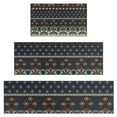 thumbnail image 1 of Boho Blue Elaborate Ethnic Pattern Kitchen Rugs Sets Of 3,Kitchen Runner Rugs Non Skid Washable,Decorative Kitchen Floor Mats for Kitchen,Sink,Laundry,17"x30"+ 17"x47" + 17"x59", 1 of 6