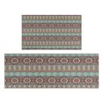 thumbnail image 1 of Boho Blue Ethnic Pattern with Star Motifs Kitchen Rugs Sets Of 2,Anti Fatigue Kitchen Mat Rugs Non Slip Washable,Decorative Kitchen Floor Mats for Kitchen,Sink,Laundry,17"x30"+17"x47", 1 of 7