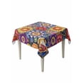 thumbnail image 1 of Boho Blue Flower Suqare Tablecloth - 60 x 60 Inch, Spring Bohemia Chic Red Yellow Floral Waterproof & StainResistant Tablecloth, Washable Oil-proof Table Cover for Dining/Party/Wedding/Camping/Buffet, 1 of 9