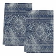 thumbnail image 1 of Boho Blue Kitchen Towels Set of 2, Vintage Ethnic Modern Geometric Abstract Soft Microfiber Dish Towels, Absorbent Quick-Dry Washable Dishcloths for Kitchen Cleaning, Drying Dishes, 18x28 Inches, 1 of 9