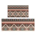 thumbnail image 1 of Boho Blue Pixel Ethnic Pattern Kitchen Rugs Sets Of 2,Anti Fatigue Kitchen Mat Rugs Non Slip Washable,Decorative Kitchen Floor Mats for Kitchen,Sink,Laundry,17"x30"+17"x47", 1 of 7