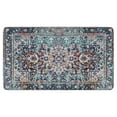 thumbnail image 1 of Boho Blue Vintage Country Patterned Carpet Welcome Doormat for Indoor/Outdoor Entrance Boho Blue Vintage Country Patterned Carpet Decoration Door Mat Kitchen Door Mat Bedroom Doormat 17x30 Inch, 1 of 6