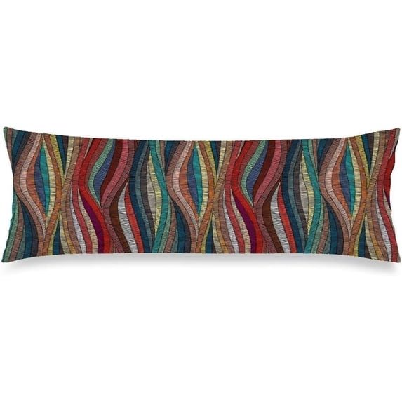 Boho Body Pillow Cover 20x54 Pillow Case Bohemian Cushion Long Pillowcase with Zipper Rustic Southwestern Rectangle Pillow Covers Decorative Bedding Pillow Cases for Bedroom,Couch