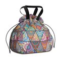thumbnail image 1 of Boho Bohemia Flower Drawstring Lunch Bag Women - Drawstring Lunch Bag Insulated for Work Office - Stain-Resistant Large Lunchbags for Women with Multi-Pockets, 1 of 6