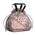 thumbnail image 1 of Boho Bohemia Flower Drawstring Lunch Bag Women - Drawstring Lunch Bag Insulated for Work Office - Stain-Resistant Large Lunchbags for Women with Multi-Pockets, 1 of 6