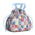 thumbnail image 1 of Boho Bohemia Flower Drawstring Lunch Bag Women - Drawstring Lunch Bag Insulated for Work Office - Stain-Resistant Large Lunchbags for Women with Multi-Pockets, 1 of 6