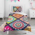 thumbnail image 1 of Boho Bohemia Flower Duvet Cover and Pillowcase Set for Single Bedding, Bedroom Accessories for Kids Teens, 1 of 5