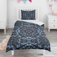 thumbnail image 1 of Boho Bohemia Flower Duvet Cover and Pillowcase Set for Single Bedding, Bedroom Accessories for Kids Teens, 1 of 5