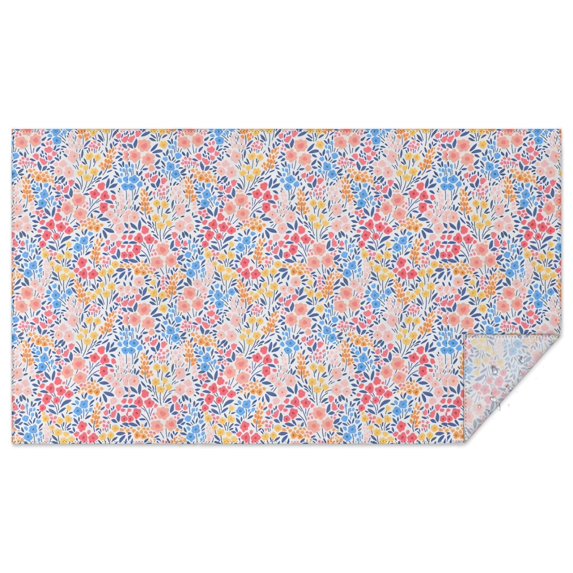 Boho Bohemia Flower Rectangle Tablecloth 60"x102",Waterproof Polyester Rectangle Table Cloth, Wipeable Spillproof Polyester Tablecloth for Dining, Camping, Indoor and Outdoor