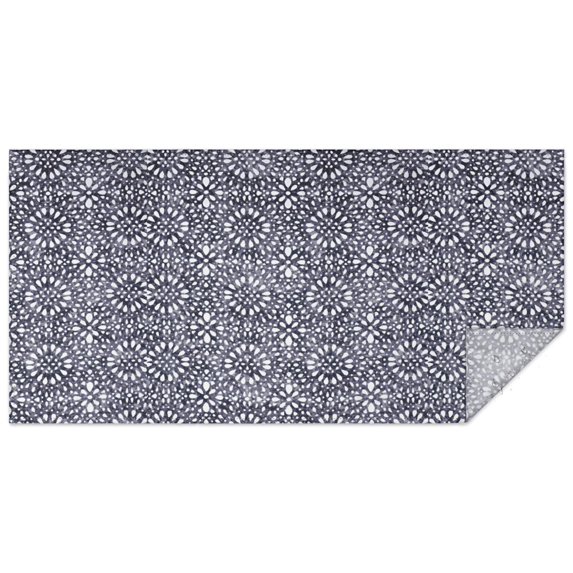 Boho Bohemia Flower Rectangle Tablecloth 60"x120",Waterproof Polyester Rectangle Table Cloth, Wipeable Spillproof Polyester Tablecloth for Dining, Camping, Indoor and Outdoor