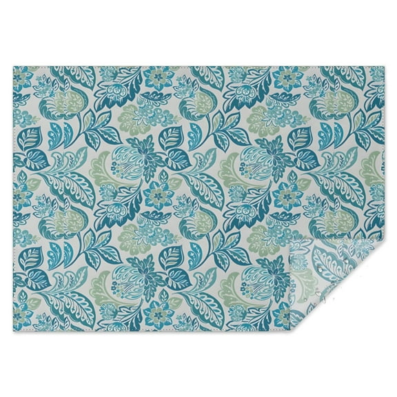 Boho Bohemia Flower Rectangle Tablecloth 60"x84",Waterproof Polyester Rectangle Table Cloth, Wipeable Spillproof Polyester Tablecloth for Dining, Camping, Indoor and Outdoor