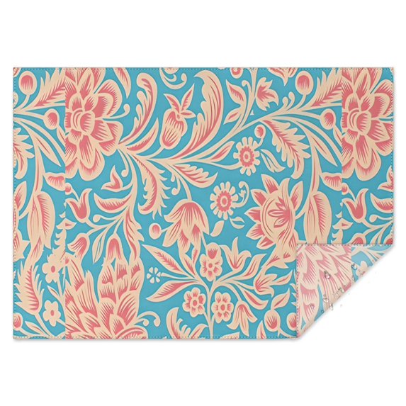 Boho Bohemia Flower Rectangle Tablecloth 60"x84",Waterproof Polyester Rectangle Table Cloth, Wipeable Spillproof Polyester Tablecloth for Dining, Camping, Indoor and Outdoor