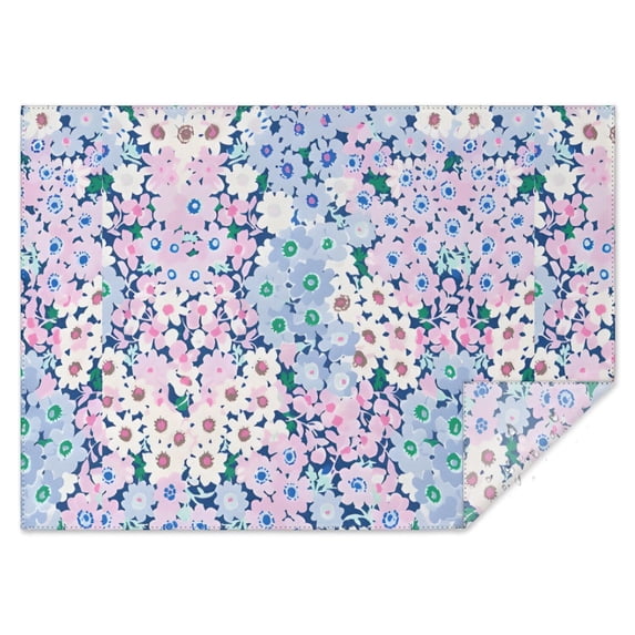 Boho Bohemia Flower Rectangle Tablecloth 60"x84",Waterproof Polyester Rectangle Table Cloth, Wipeable Spillproof Polyester Tablecloth for Dining, Camping, Indoor and Outdoor
