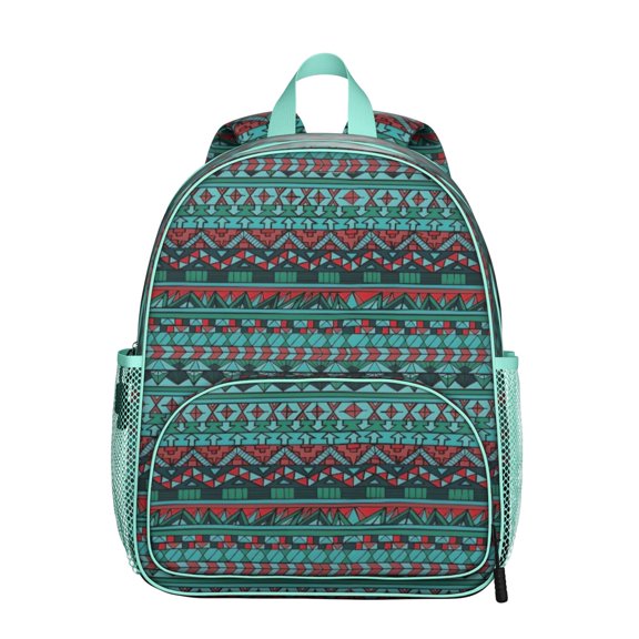 Boho Bohemia Geometric Line Art Backpack Backpack for School,Cute School Bag,Schoolbag with Adjustable Shoulder Straps & Padded Back,13.8"x11.4"x6"