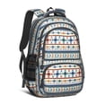 thumbnail image 1 of Boho Bohemia Geometric Line Art Backpack for School,Cute School Bag,Schoolbag with Adjustable Shoulder Straps & Padded Back,16.9 Inch, 1 of 5