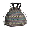 thumbnail image 1 of Boho Bohemia Geometric Line Art Drawstring Lunch Bag Women - Drawstring Lunch Bag Insulated for Work Office - Stain-Resistant Large Lunchbags for Women with Multi-Pockets, 1 of 6