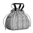thumbnail image 1 of Boho Bohemia Geometric Line Art Drawstring Lunch Bag Women - Drawstring Lunch Bag Insulated for Work Office - Stain-Resistant Large Lunchbags for Women with Multi-Pockets, 1 of 6