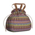 thumbnail image 1 of Boho Bohemia Geometric Line Art Drawstring Lunch Bag Women - Drawstring Lunch Bag Insulated for Work Office - Stain-Resistant Large Lunchbags for Women with Multi-Pockets, 1 of 6