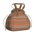 thumbnail image 1 of Boho Bohemia Geometric Line Art Drawstring Lunch Bag Women - Drawstring Lunch Bag Insulated for Work Office - Stain-Resistant Large Lunchbags for Women with Multi-Pockets, 1 of 6