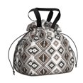 thumbnail image 1 of Boho Bohemia Geometric Line Art Drawstring Lunch Bag Women - Drawstring Lunch Bag Insulated for Work Office - Stain-Resistant Large Lunchbags for Women with Multi-Pockets, 1 of 6