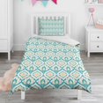 thumbnail image 1 of Boho Bohemia Geometric Line Art Duvet Cover and Pillowcase Set for Single Bedding, Bedroom Accessories for Kids Teens, 1 of 5