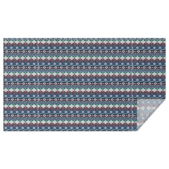 Boho Bohemia Geometric Line Art Rectangle Tablecloth 60"x102",Waterproof Polyester Rectangle Table Cloth, Wipeable Spillproof Polyester Tablecloth for Dining, Camping, Indoor and Outdoor