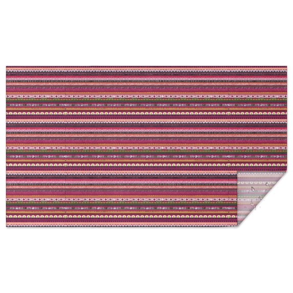 Boho Bohemia Geometric Line Art Rectangle Tablecloth 60"x102",Waterproof Polyester Rectangle Table Cloth, Wipeable Spillproof Polyester Tablecloth for Dining, Camping, Indoor and Outdoor