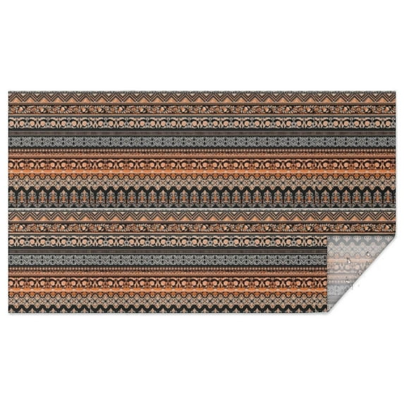Boho Bohemia Geometric Line Art Rectangle Tablecloth 60"x102",Waterproof Polyester Rectangle Table Cloth, Wipeable Spillproof Polyester Tablecloth for Dining, Camping, Indoor and Outdoor