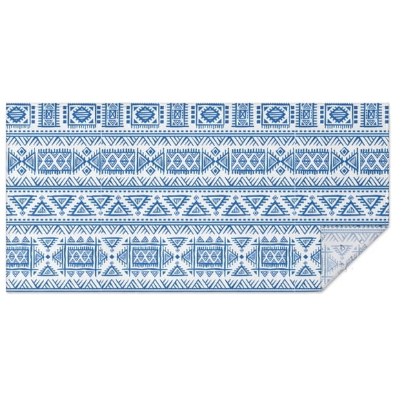 Boho Bohemia Geometric Line Art Rectangle Tablecloth 60"x120",Waterproof Polyester Rectangle Table Cloth, Wipeable Spillproof Polyester Tablecloth for Dining, Camping, Indoor and Outdoor