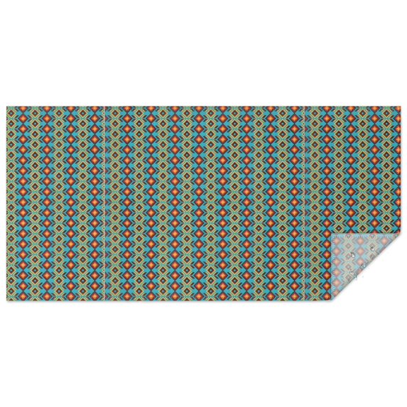 Boho Bohemia Geometric Line Art Rectangle Tablecloth 60"x120",Waterproof Polyester Rectangle Table Cloth, Wipeable Spillproof Polyester Tablecloth for Dining, Camping, Indoor and Outdoor