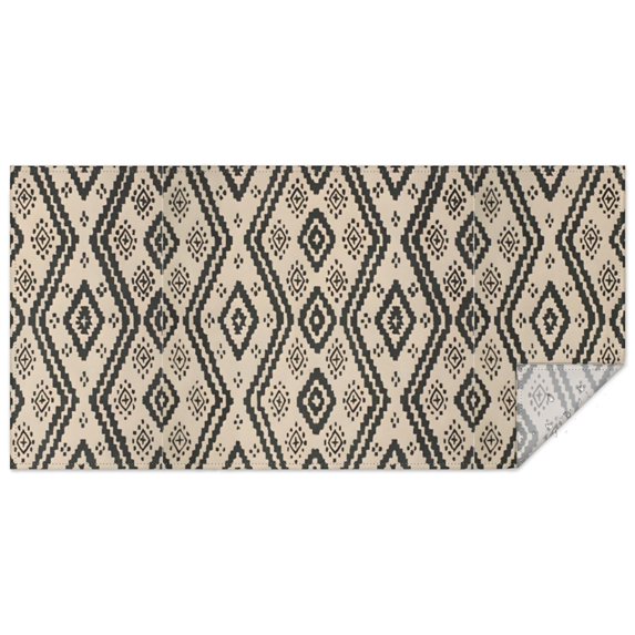 Boho Bohemia Geometric Line Art Rectangle Tablecloth 60"x120",Waterproof Polyester Rectangle Table Cloth, Wipeable Spillproof Polyester Tablecloth for Dining, Camping, Indoor and Outdoor