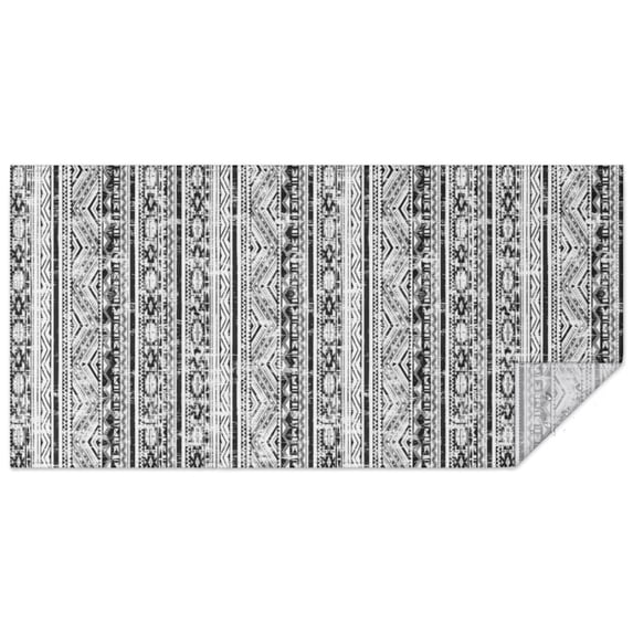Boho Bohemia Geometric Line Art Rectangle Tablecloth 60"x120",Waterproof Polyester Rectangle Table Cloth, Wipeable Spillproof Polyester Tablecloth for Dining, Camping, Indoor and Outdoor