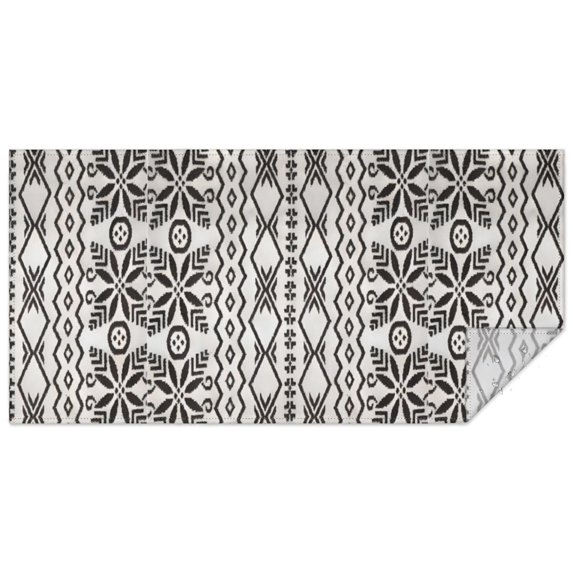 Boho Bohemia Geometric Line Art Rectangle Tablecloth 60"x120",Waterproof Polyester Rectangle Table Cloth, Wipeable Spillproof Polyester Tablecloth for Dining, Camping, Indoor and Outdoor