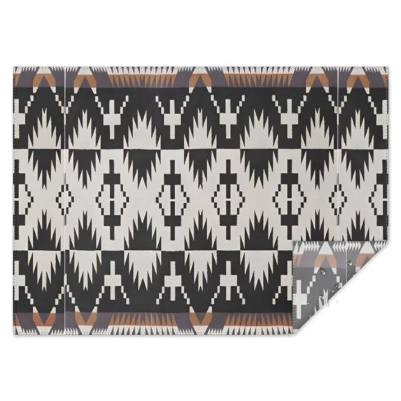 Boho Bohemia Geometric Line Art Rectangle Tablecloth 60"x84",Waterproof Polyester Rectangle Table Cloth, Wipeable Spillproof Polyester Tablecloth for Dining, Camping, Indoor and Outdoor
