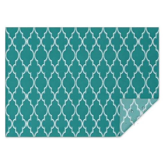 Boho Bohemia Geometric Line Art Rectangle Tablecloth 60"x84",Waterproof Polyester Rectangle Table Cloth, Wipeable Spillproof Polyester Tablecloth for Dining, Camping, Indoor and Outdoor