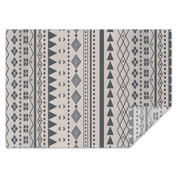 Boho Bohemia Geometric Line Art Rectangle Tablecloth 60"x84",Waterproof Polyester Rectangle Table Cloth, Wipeable Spillproof Polyester Tablecloth for Dining, Camping, Indoor and Outdoor