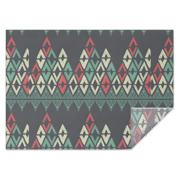 Boho Bohemia Geometric Line Art Rectangle Tablecloth 60"x84",Waterproof Polyester Rectangle Table Cloth, Wipeable Spillproof Polyester Tablecloth for Dining, Camping, Indoor and Outdoor