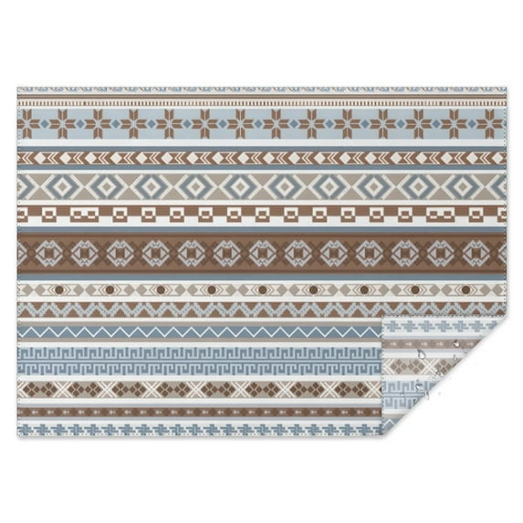 Boho Bohemia Geometric Line Art Rectangle Tablecloth 60"x84",Waterproof Polyester Rectangle Table Cloth, Wipeable Spillproof Polyester Tablecloth for Dining, Camping, Indoor and Outdoor