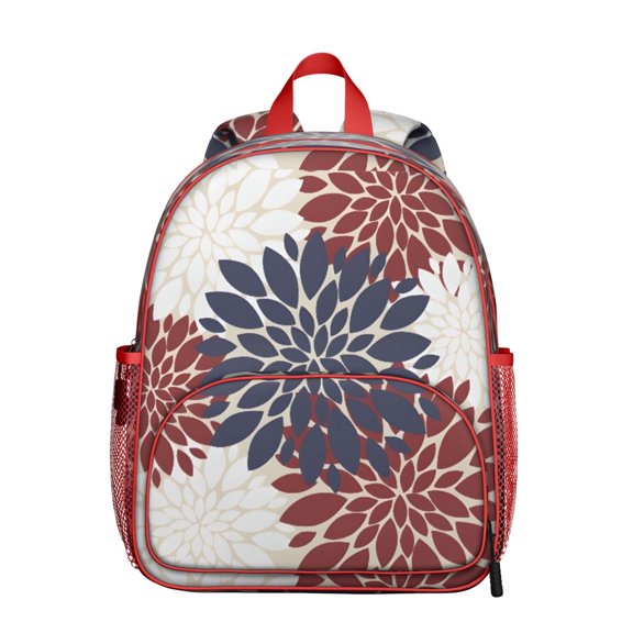 Boho Bohemia Pioneer Flower Art Backpack Backpack for School,Cute School Bag,Schoolbag with Adjustable Shoulder Straps & Padded Back,13.8"x11.4"x6"