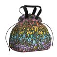 thumbnail image 1 of Boho Bohemia Pioneer Flower Drawstring Lunch Bag Women - Drawstring Lunch Bag Insulated for Work Office - Stain-Resistant Large Lunchbags for Women with Multi-Pockets, 1 of 6